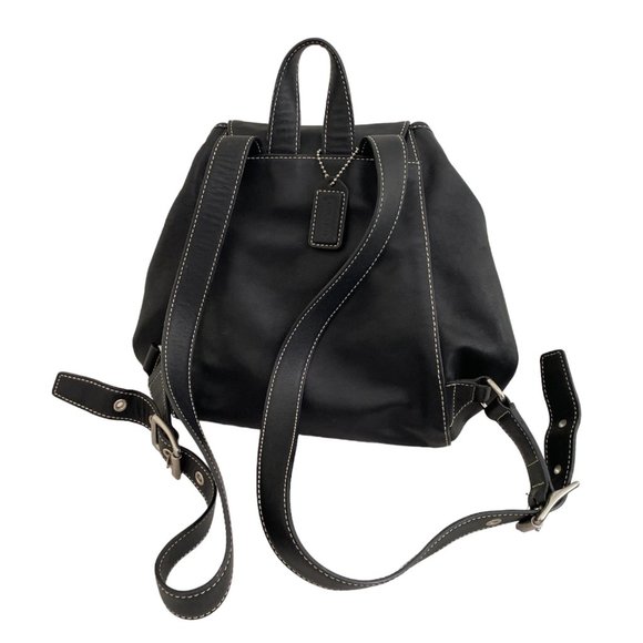 Coach Legacy Backpack 9569 Black Leather - Picture 4 of 7